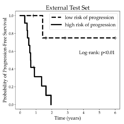 Machine Learning and Computed Tomography Radiomics to Predict Disease Progression to Upfront Pembrolizumab Monotherapy in Advanced Non-Small-Cell Lung Cancer: A Pilot Study